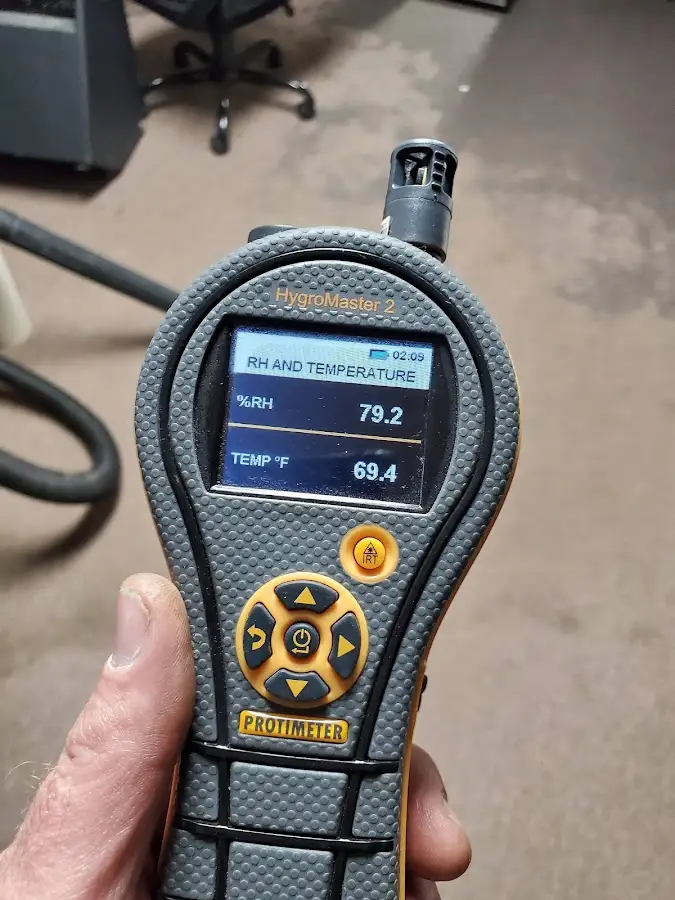 Moisture meter humidity assessment for Mold Remediation & Removal in Fishers