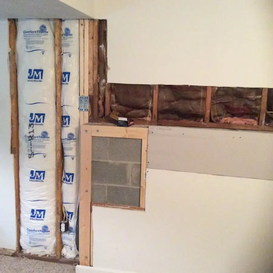 Wall insulation replacement during Contents Cleaning & Restoration in Fishers